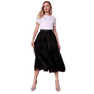 🔥 🆕 TED BAKER Black Ankle Length Full
Skirt Lovella size 2